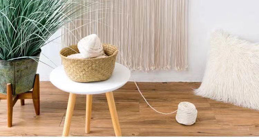 Artisanal Round Hoop Tapestry for Doorway/Partition