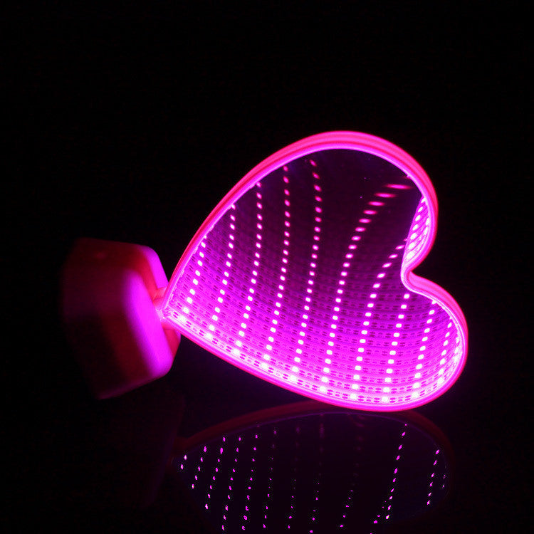 Creative Double-Sided Love Tunnel LED Mirror Light