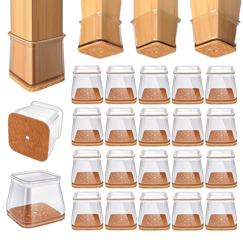 Universal rubber chair leg protectors