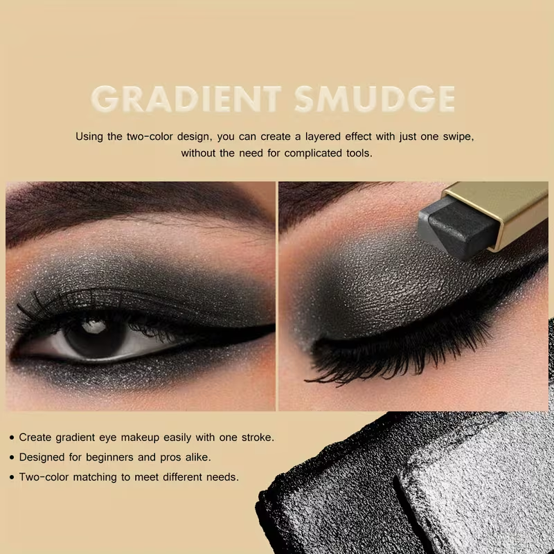 Glitter Double Color Gradient Eyeshadow Stick Pencil