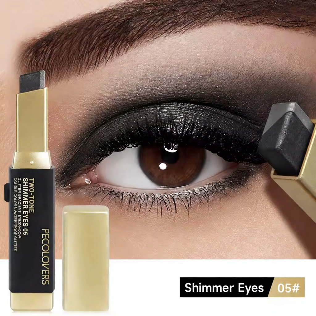 Glitter Double Color Gradient Eyeshadow Stick Pencil