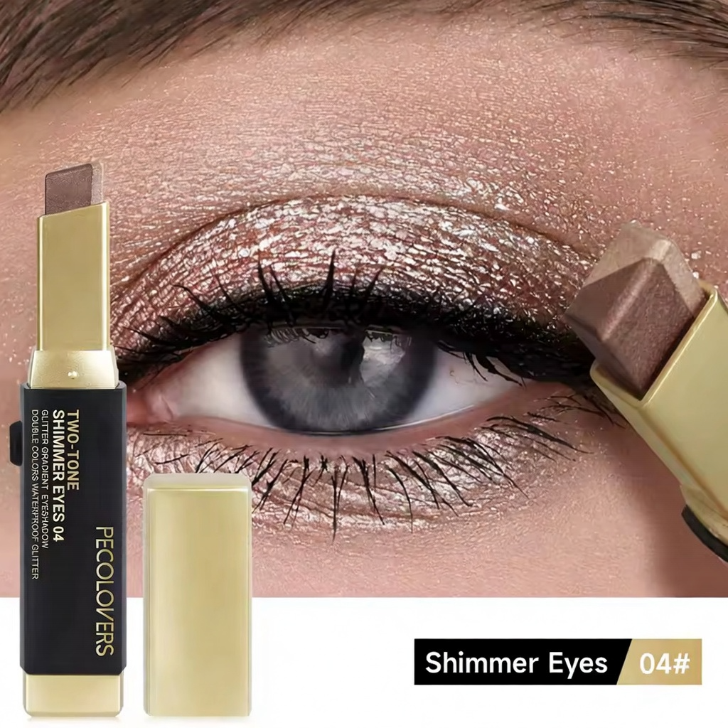 Glitter Double Color Gradient Eyeshadow Stick Pencil
