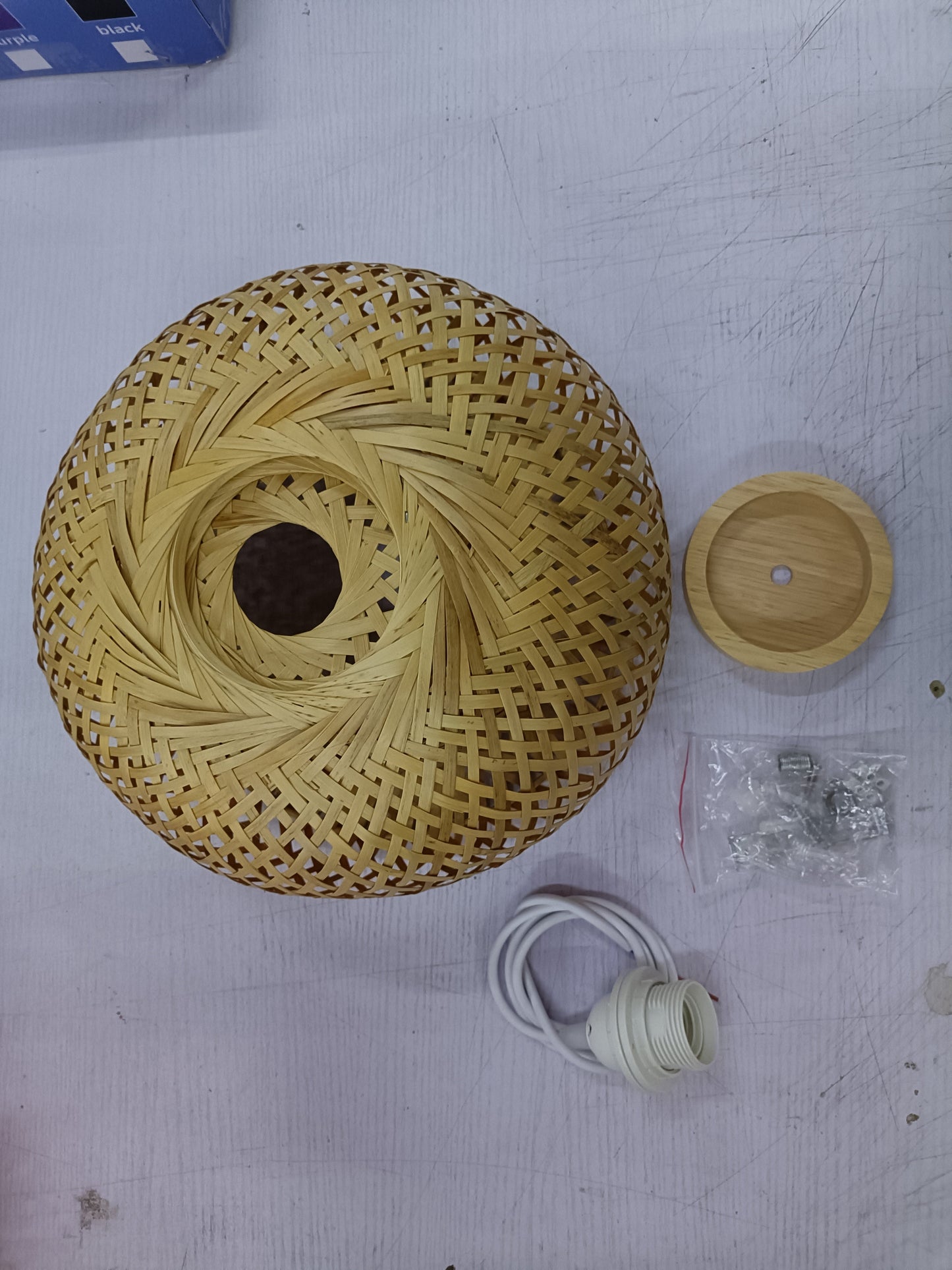 Rustic Rattan Basket Lamp Shade Chandelier