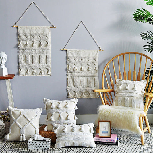 Simple Textured Decorative Cushion Cover