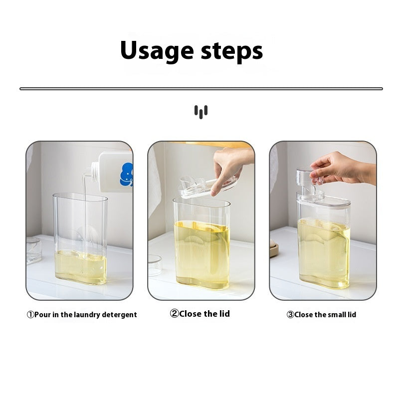 Liquid Detergent Storage Bottle Sealed Cans Large Capacity Container