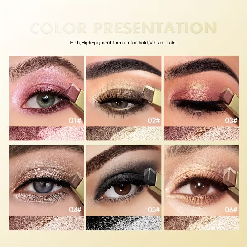 Glitter Double Color Gradient Eyeshadow Stick Pencil