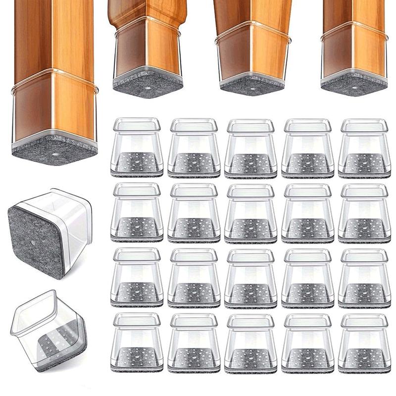 Universal rubber chair leg protectors